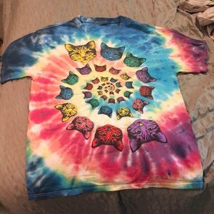 Tie Dye Cat Tee😻